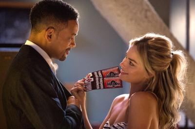 Photo of Will Smith and Margot Robbie.