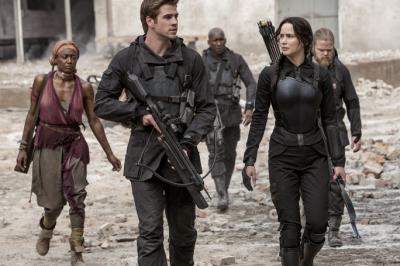 Photo of Katniss and Gale.